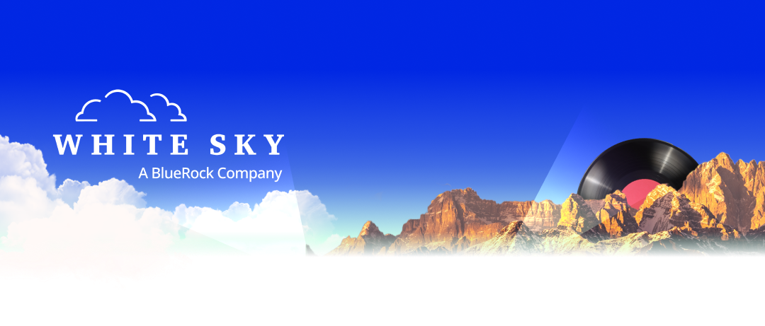 White sky landing page mobile